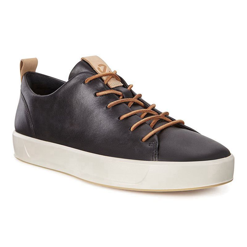 Men Casual Ecco Soft 8 Lx - Sneakers Black - India MDTPEO052